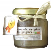 Compota de pêra com gengibre